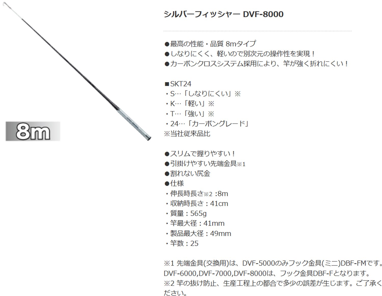 Amazon | ジェフコム(Jefcom) シルバーフィッシャー 8m DVF-8000